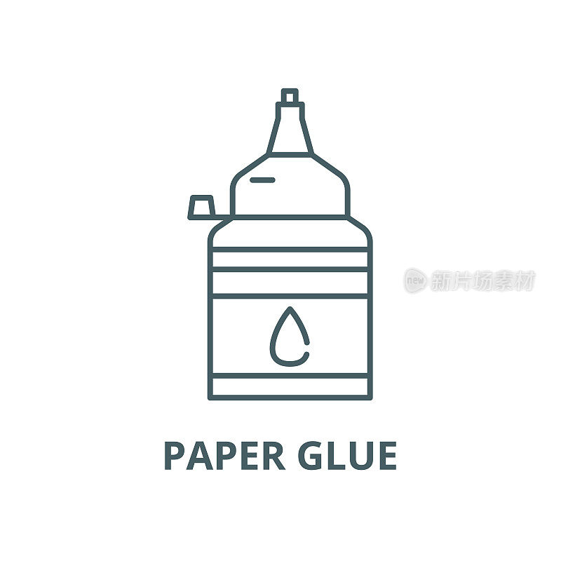 Paper glue vector line icon, linear concept, outline sign, symbol